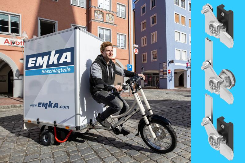 Locking technology from EMKA turns cargo bike into mobile safe
