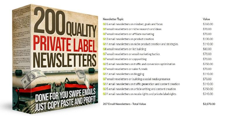 200+ Profit-Pulling Professionally Written Email Newsletters that You can Download at https://wcrpro.life/200plremails