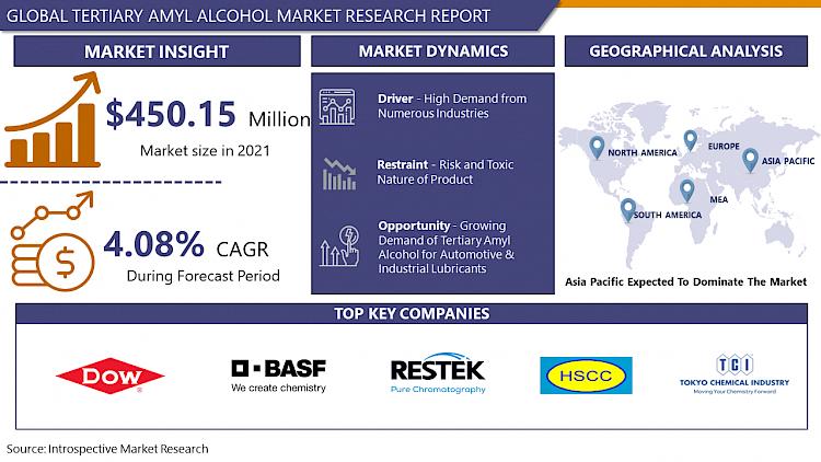 Tertiary Amyl Alcohol Market Segment, Share And Growth Factor