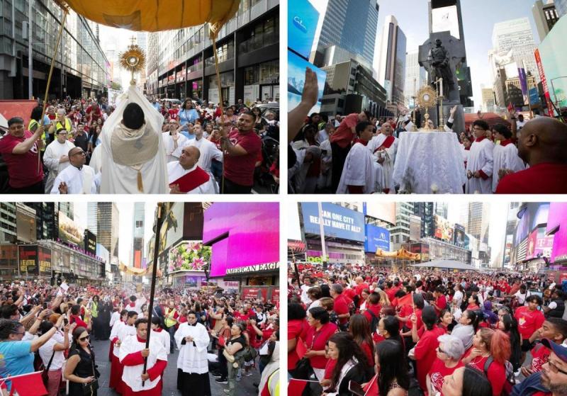 The Largest Eucharistic Celebration and Procession in New York