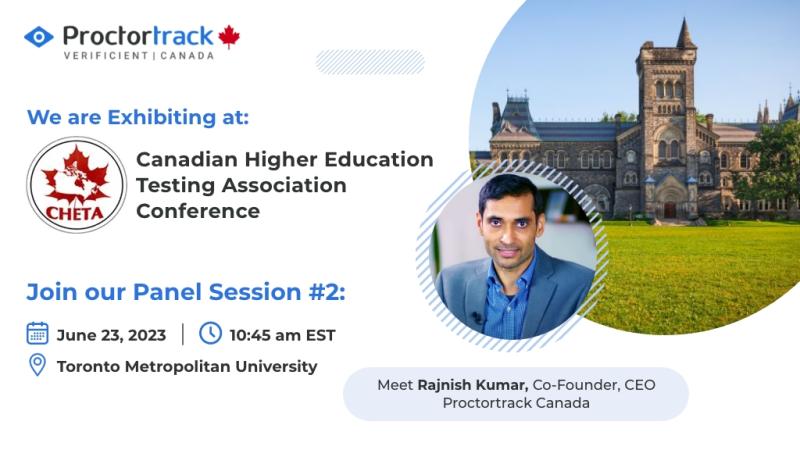 COO Rahul Siddharth and CEO Rajnish Kumar of Proctortrack | Verificient, to present at CHETA Conference, Toronto Metropolitan University