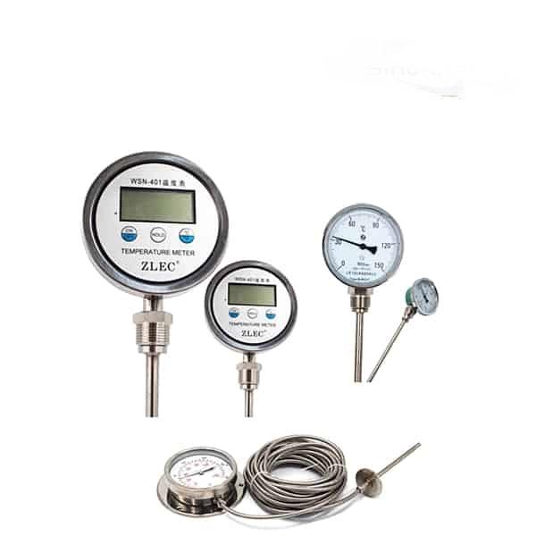 remote output temperature gauge bimetal thermometer