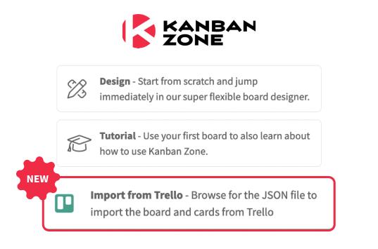 Import from Trello to Kanban Zone