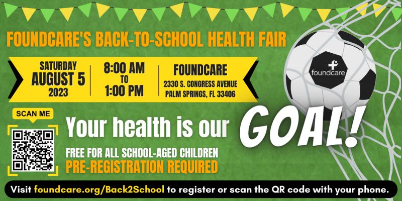 FoundCare Announces Date for Back-to-School Health Fair