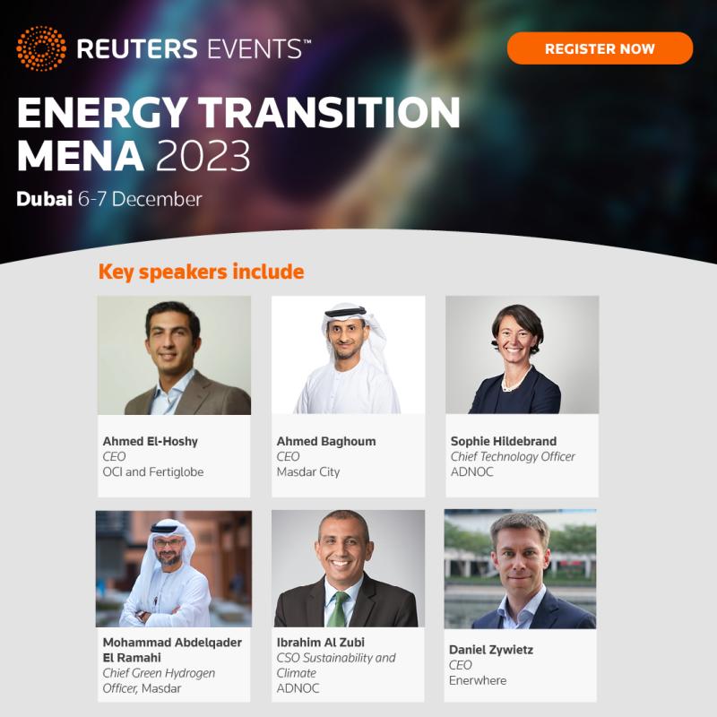 C-suite Speaker Line-up Confirmed Includes ADNOC, Masdar, Mubadala, EDF and Engie