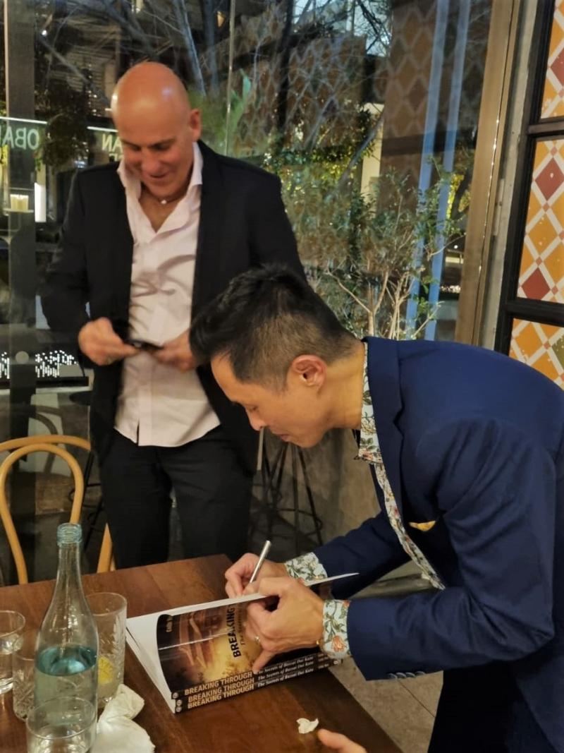 Author Colin Wee at Book Signing in Perth