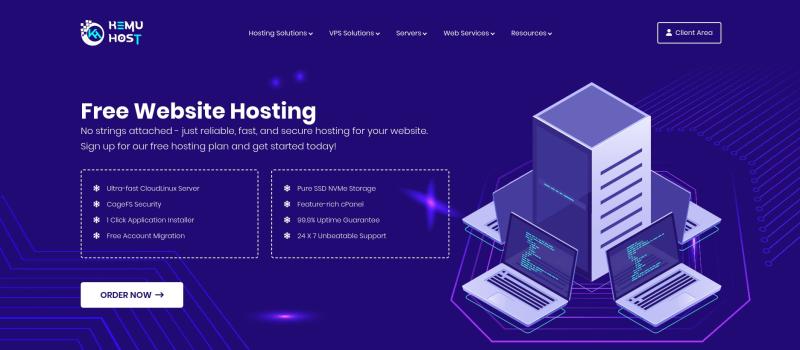 KemuHost offers free web hosting service for bloggers and small website owners making it possible to have your first site.