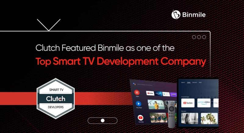 Clutch Featured Binmile as one of the Top Smart TV Development Company