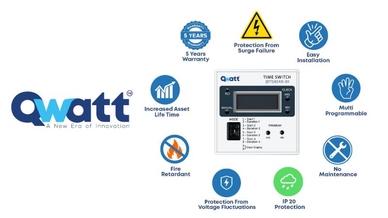 Qwatt Time Switches for Signage Light Automation