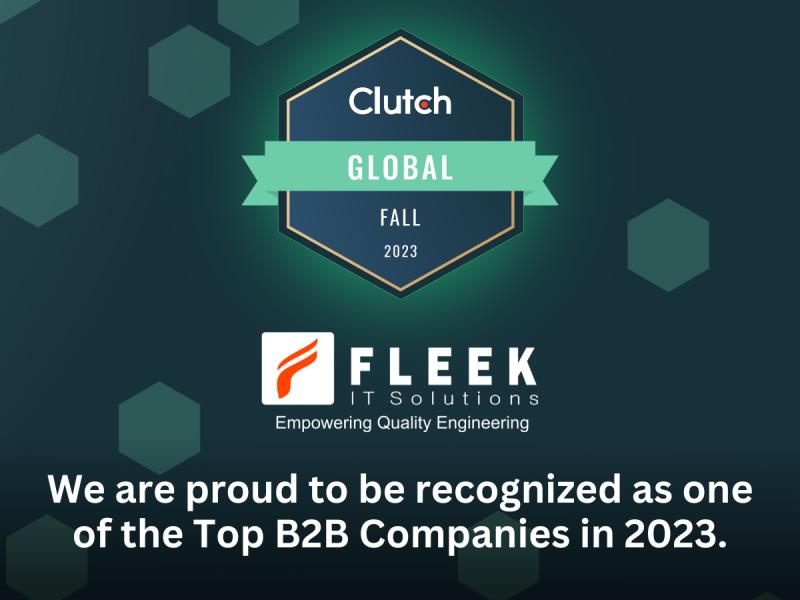 FLEEK IT SOLUTIONS Recognized as a Clutch Global Leader for 2023