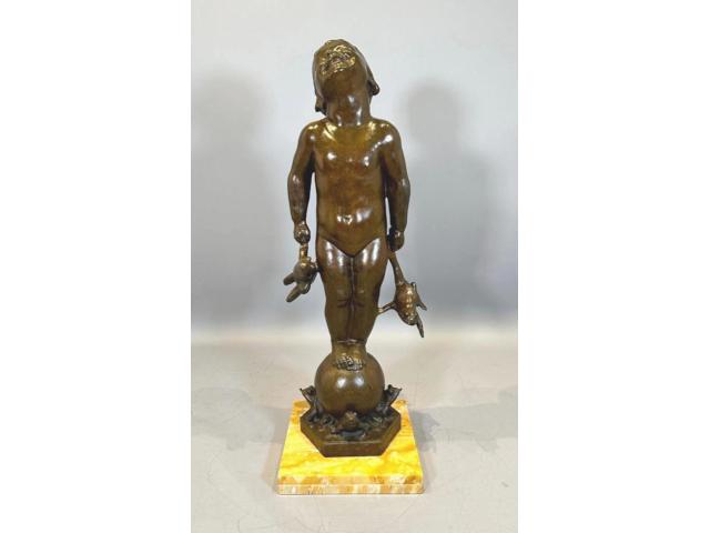 Bronze Fountain by Edith Parsons (1878-1956), Titled Frog Baby,