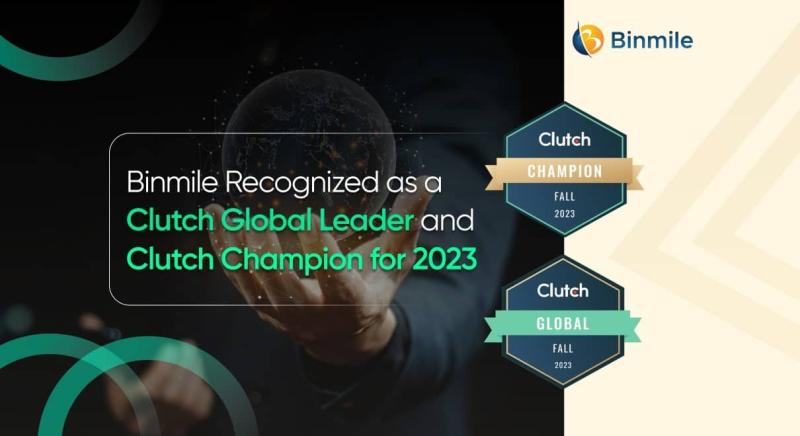 Binmile Recognized as a Clutch Global Leader and Clutch Champion for 2023