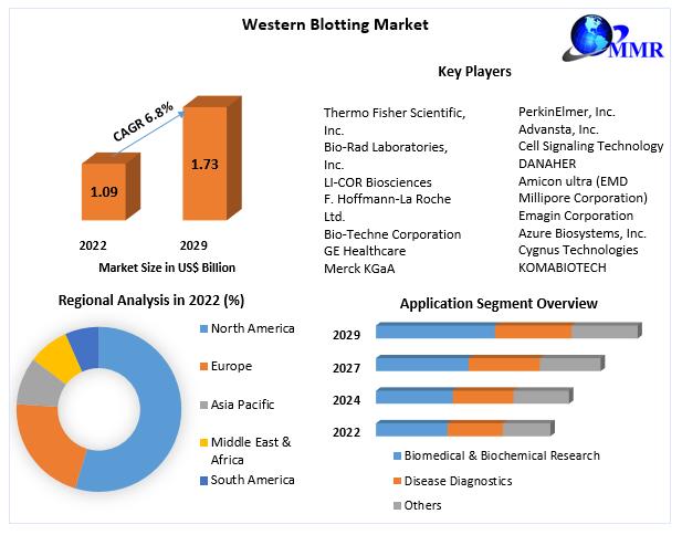 Western Blotting Market to reach USD 1.73 Bn by 2029, emerging at a CAGR of 6.8 percent and forecast 2023-2029
