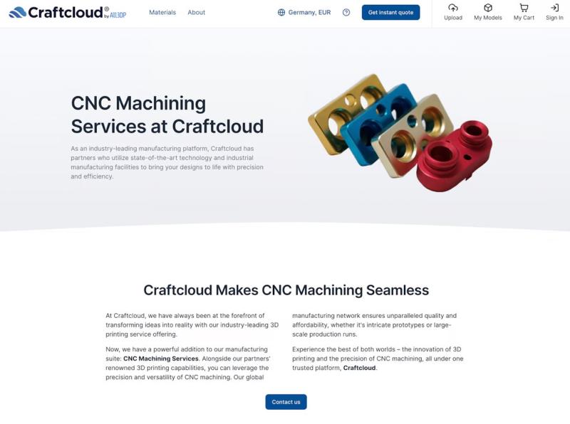 Offering full-spectrum support from prototype to production, manufacturing marketplace Craftcloud adds CNC milling to its services