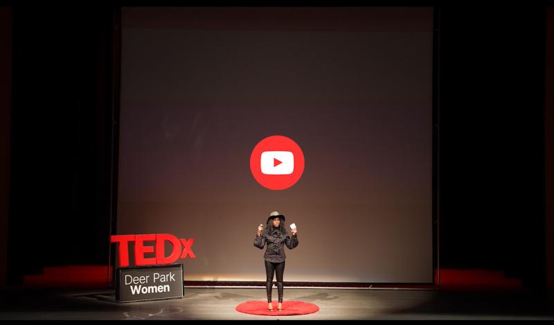 Maryland native, Alyscia Cunningham, recently presented "How You Can Make Your Art Accessible" at this year's TEDx DeerPark Women