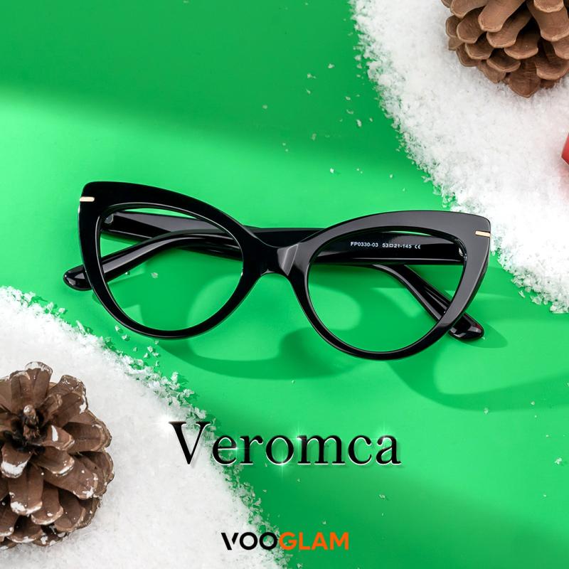The black cat-eye model is elegant and deep, and its name is Veromca, which represents its uniqueness