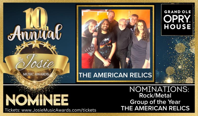 The American Relics Receive 2024 Josie Music Award Nomination