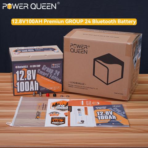 Power Queen Launches Its 12V 100Ah Group 24 Smart Lithium Battery