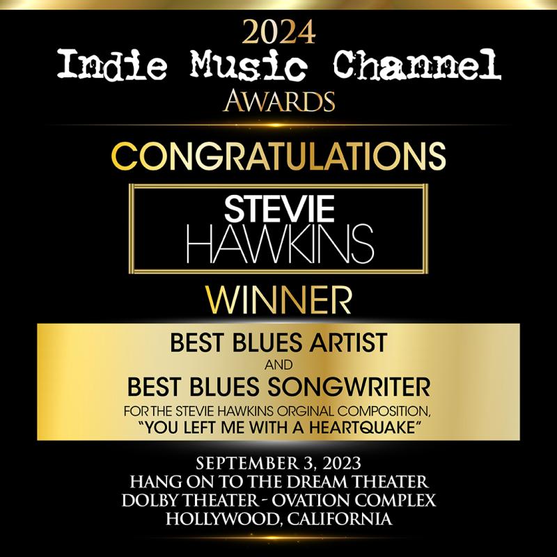 "I am incredibly grateful to receive these awards," said Hawkins. "The blues is a powerful form of expression, and to be recognized as the Best Blues Artist and Best Blues Songwriter is truly an honor. I share this moment with my family, fans, and ever