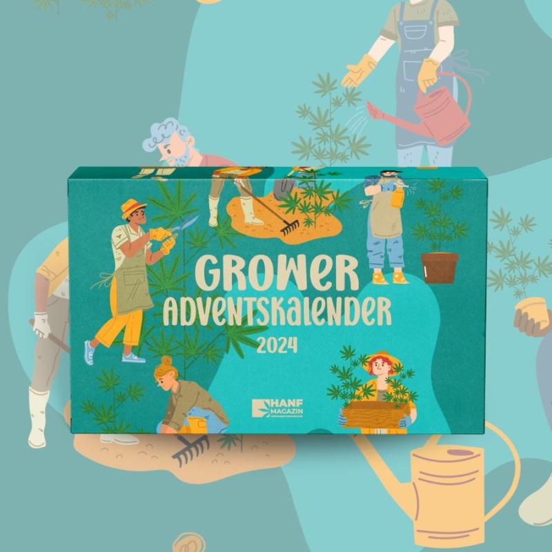 Perfect starter kit for home-growing: The Grower Advent Calendar 2024 from hanf-adventskalender.com