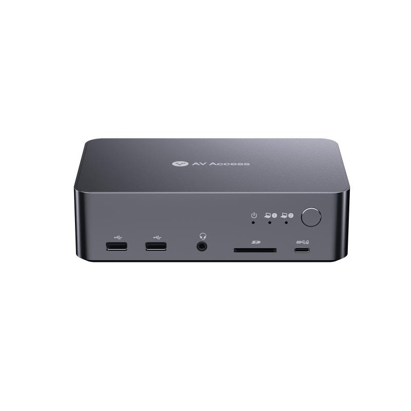AV Access introduces the iDock C20 4K KVM switch docking station, tailored for video editors, graphic designers, and gamers. This advanced device effortlessly handles two laptops, dual 4K monitors, and various peripherals, redefining workspace productivit