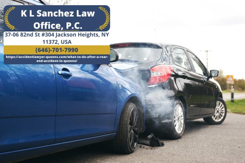 Queens Car Accident Lawyer Keetick L. Sanchez Shares Guidance on What to Do After a Rear-End Collision