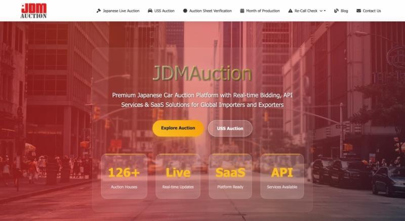 Website of JDM Auction