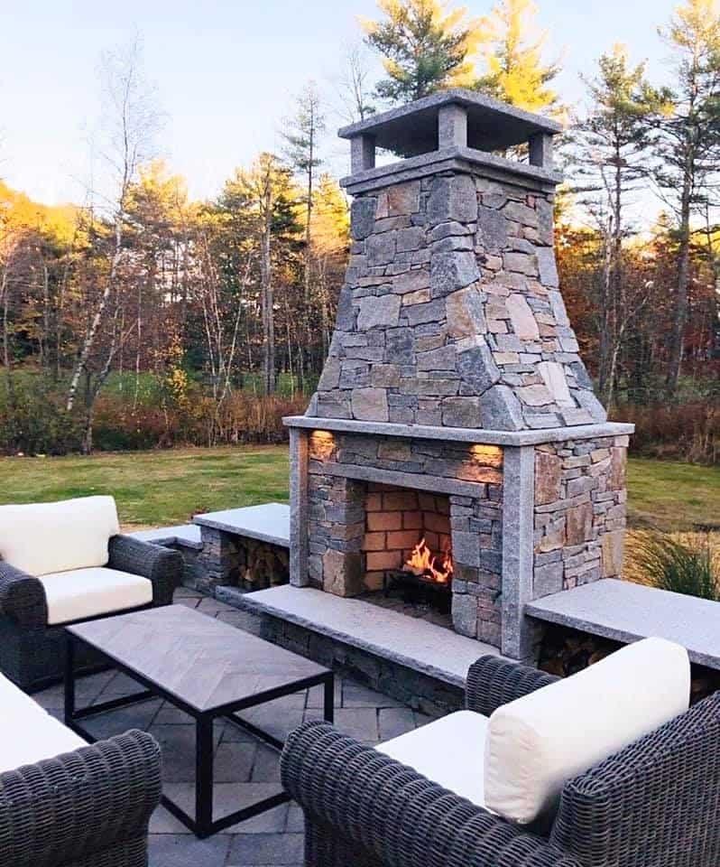 Fall is for Fire Features - F. La Rocca & Sons Build Stone Firepits and Fireplaces for Seasonal Entertaining