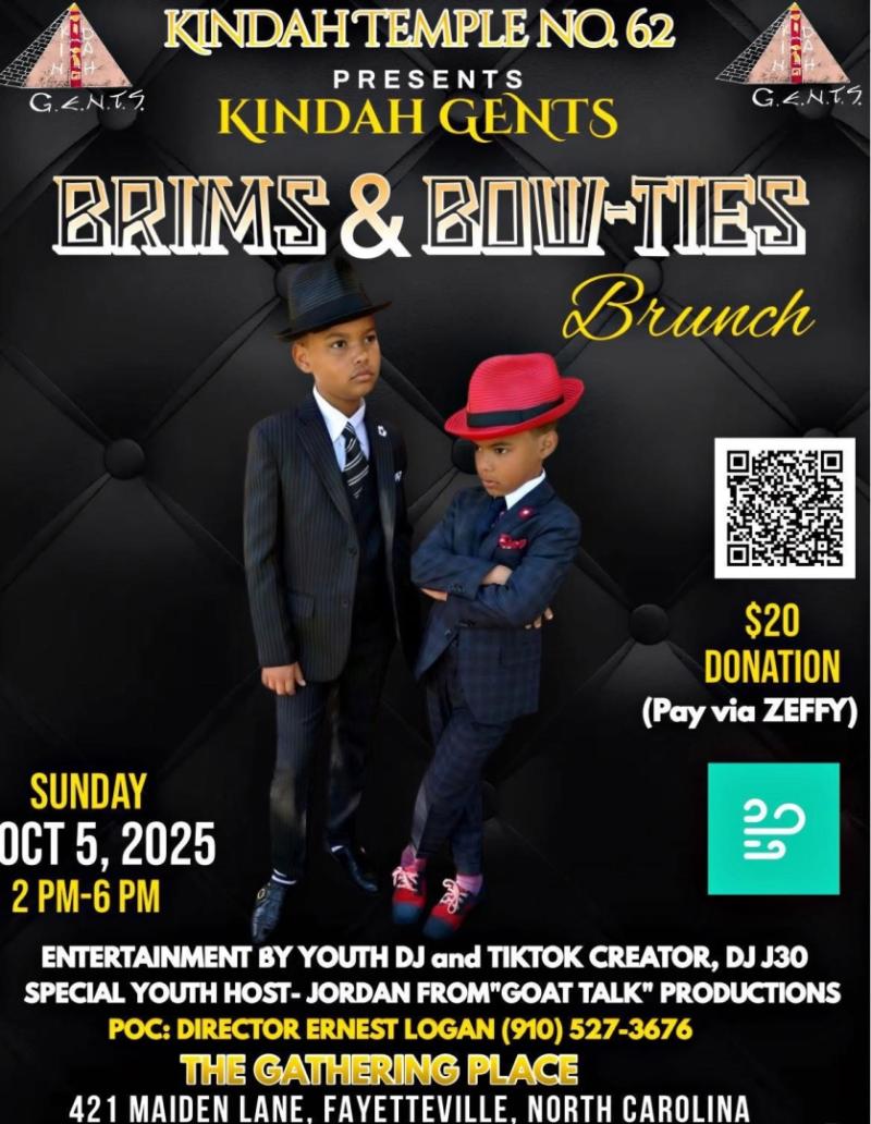 Kindah G.E.N.T.S. Announce Brims & Bowties Brunch to Empower Local Youth