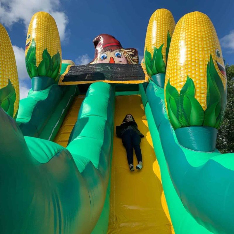 "With so many families attending outdoor fall events, we wanted to offer something that feels festive, safe, and full of energy," said Laura LeFlore, spokesperson for Texas Sumo Game Rental. "This corn slide combines that harvest-season charm with the kin