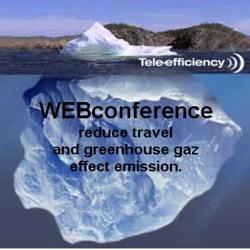 WEBconference reduces global warming