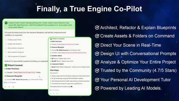 The Ultimate AI Copilot for Unreal Engine 5 Has Arrived: Go Beyond Generation