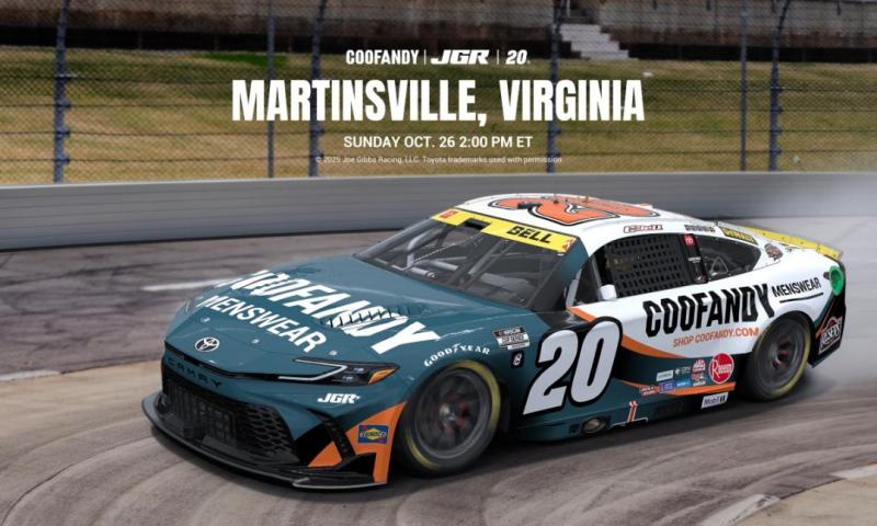 COOFANDY Teams Up with JGR No. 20 Driver Christopher Bell for a Thrilling and Fashionable NASCAR Extravaganza