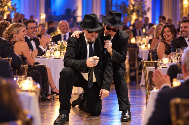 Big Blue - Blues Brothers Tribute with live vocals and a surprise "party crash" opening. ( (C) @bigblue.show)