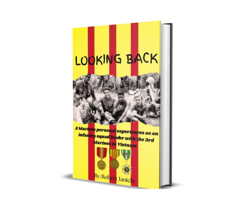 Vietnam War Memoir Looking Back by Robert Janicki Featured on New York Times Square Digital Billboard