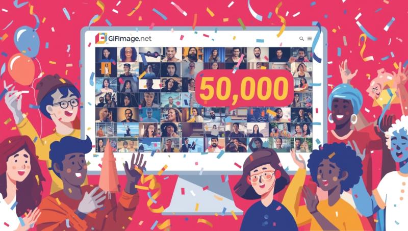 GIFImage.net Celebrates Milestone: 50,000 Free Images Available