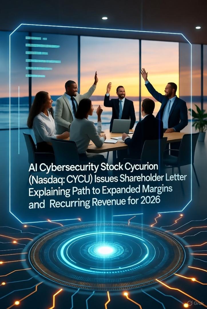 AI Cybersecurity Stock Cycurion (Nasdaq: CYCU) Gains on Shareholder Letter Discussing Path to Expanded Margins and Recurring Revenue for 2026
