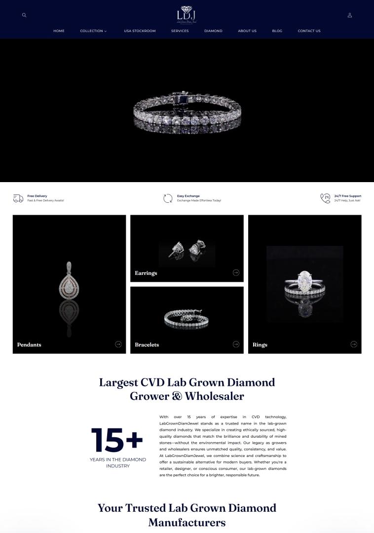 LabGrownDiamJewel Expands with Online Bespoke Lab-Grown Diamond Jewelry Store for Small Businesses and Dealers
