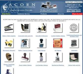 Lifetime Guarantee on Seals and Embossers at Acorn Sales