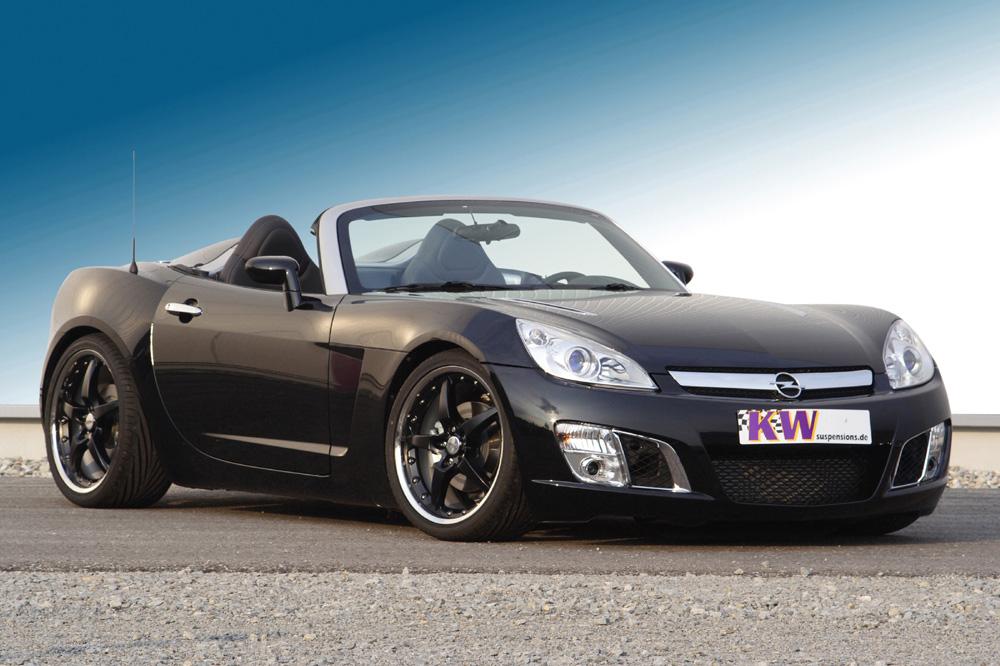 Sportier appearance and better handling: KW coilover suspension V3 for Opel GT