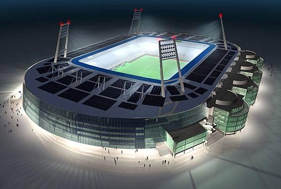 BTD und Werder coorporate - Weser Stadium / Bremen (computer animation)
