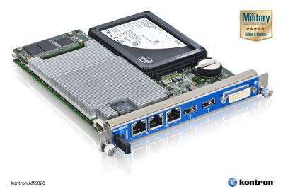 Editor chose Kontron’s latest double-width AMC processor module for adding maximum horsepower in the minimum available spac