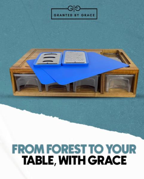 Elevate Your Kitchen Routine - The All-in-One Cutting Board That