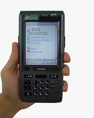 Job-oriented Booking of Material and Products with PDAs (PocketPCs)