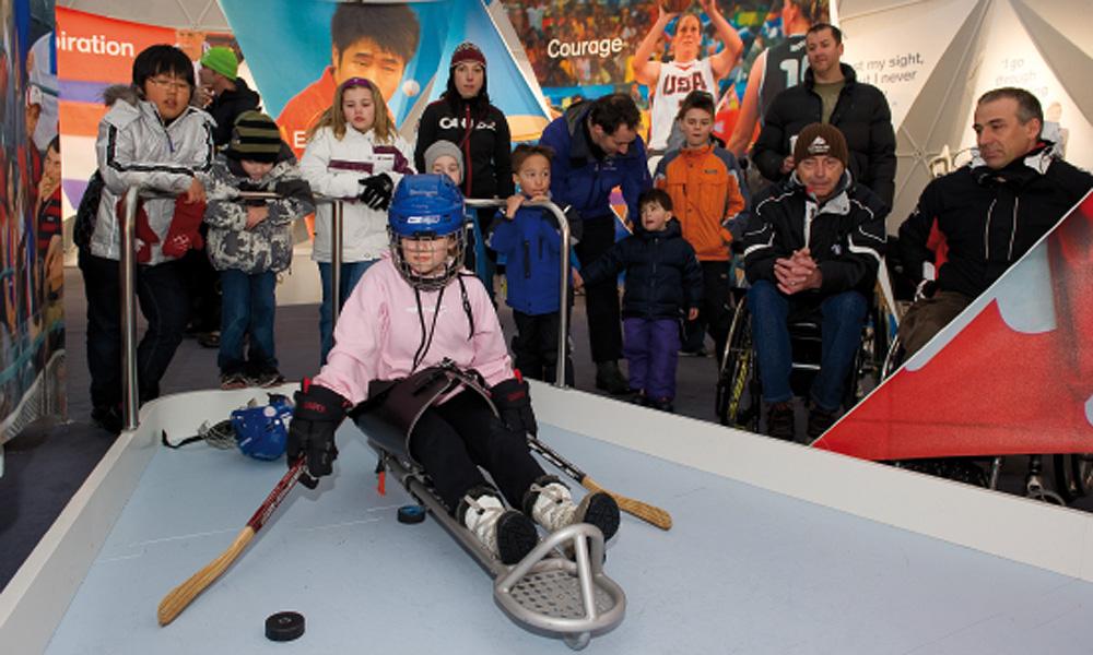 Otto Bock and the International Paralympic Committee showed the exhibition ?Discover What Moves Us? in the Snow Dome in Whistler
