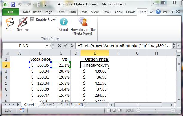 Theta Proxy XL developed by Thetaris for rapid computation of Excel functions. Downloads at http://www.thetaris.com