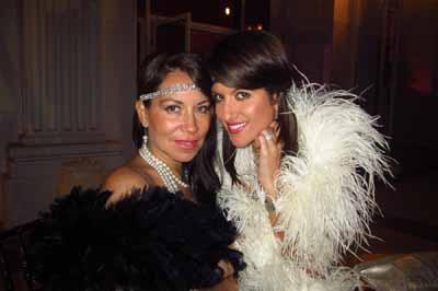 (L to R) One Thousand Ocean sales associates Kimberly Gambino and Maria Scarola as "flappers" at a Rendezvous party.