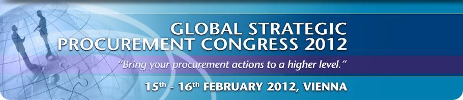 'Global Strategic Procurement Congress 2012'