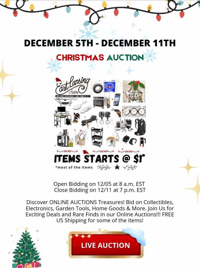 Holiday Online Bidding Adventure Kicks Off at the East Lansing