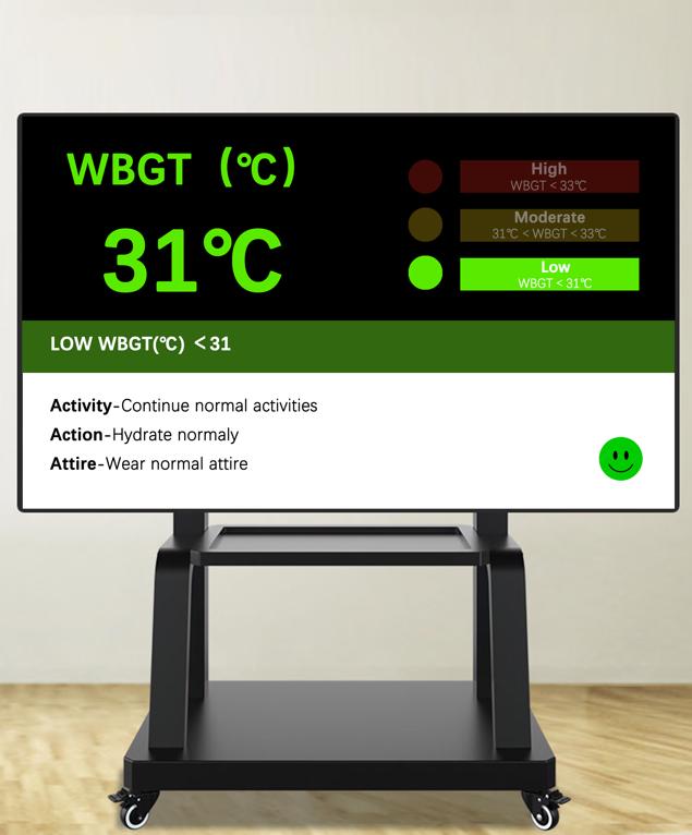 Health reminder for workers working in high temperature